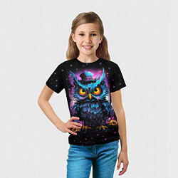 Футболка детская Magic owl, цвет: 3D-принт — фото 2