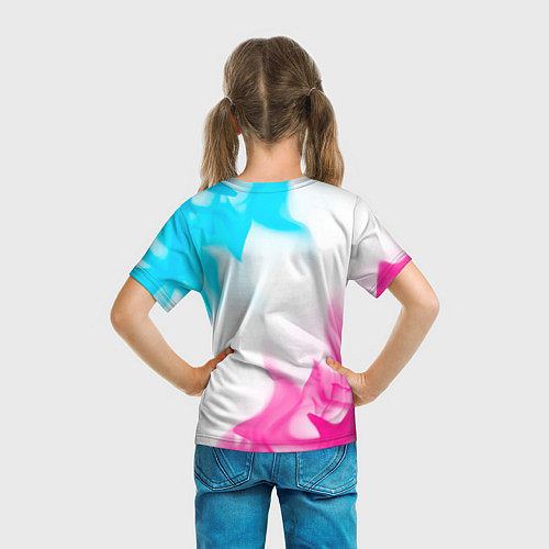 Детская футболка Lifan neon gradient style / 3D-принт – фото 6