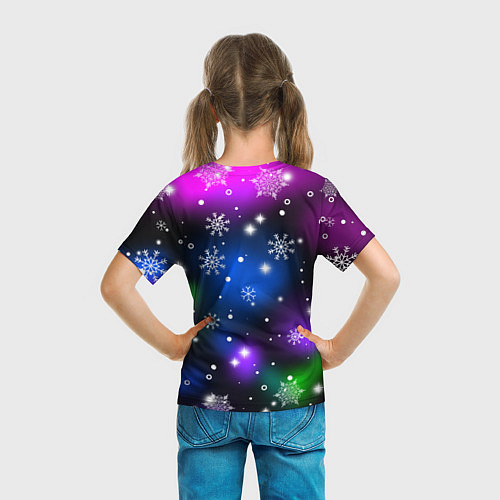 Детская футболка Неновый дракон / 3D-принт – фото 6