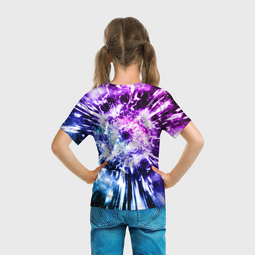 Детская футболка Неоновый взрыв / 3D-принт – фото 6