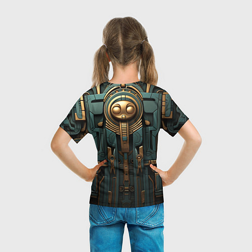 Детская футболка Абстрактный узор в египетском стиле / 3D-принт – фото 6