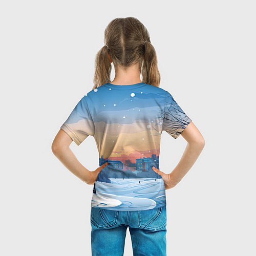 Детская футболка Дракон у елки 2024 / 3D-принт – фото 6