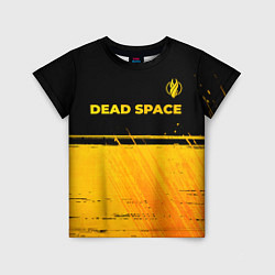 Футболка детская Dead Space - gold gradient посередине, цвет: 3D-принт