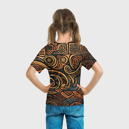 Детская футболка Узор в викингском стиле / 3D-принт – фото 6