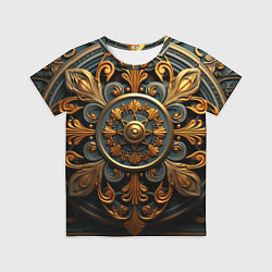 Футболка детская Круглый орнамент в викингском стиле, цвет: 3D-принт