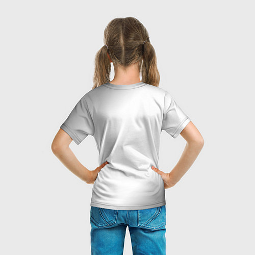 Детская футболка Hitman glitch на светлом фоне / 3D-принт – фото 6