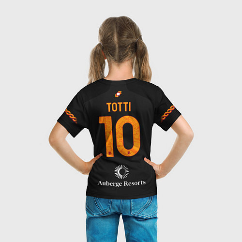 Детская футболка Тотти ФК Рома форма 23-24 третья / 3D-принт – фото 6