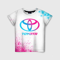 Футболка детская Toyota neon gradient style, цвет: 3D-принт