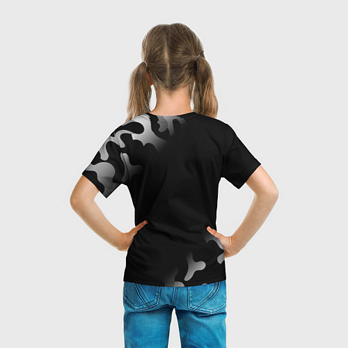 Детская футболка Destiny glitch на темном фоне / 3D-принт – фото 6