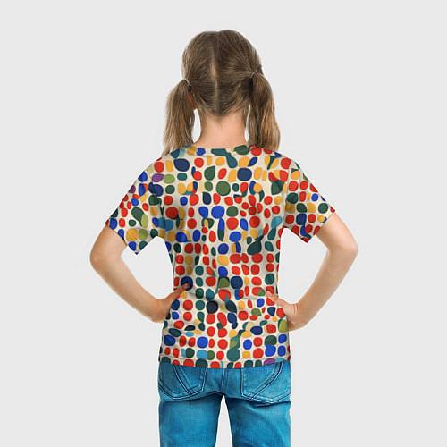 Детская футболка Цветные зёрна / 3D-принт – фото 6