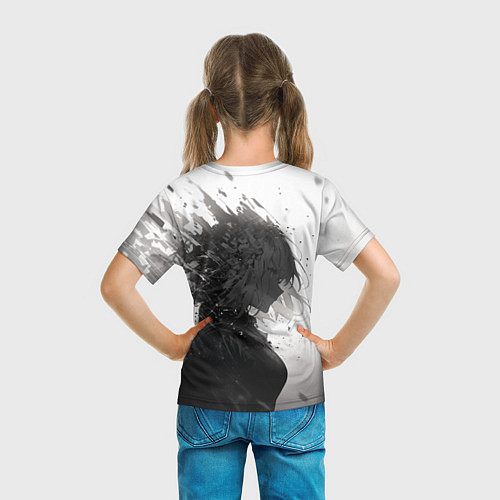 Детская футболка Распад девушки / 3D-принт – фото 6