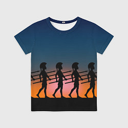 Футболка детская Греческий закат, цвет: 3D-принт