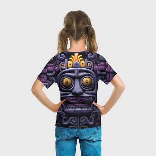 Детская футболка Орнамент в стиле ацтеков / 3D-принт – фото 6