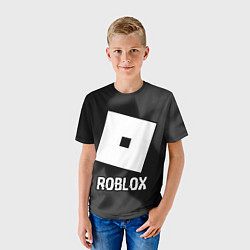 Футболка детская Roblox glitch на темном фоне, цвет: 3D-принт — фото 2