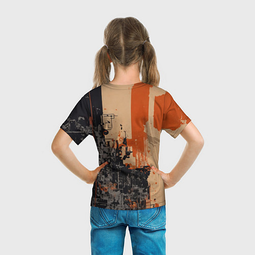 Детская футболка Киборг с рожками / 3D-принт – фото 6