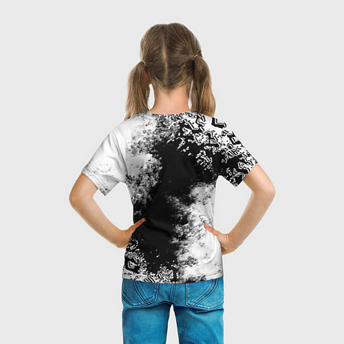 Детская футболка JoJos Bizarre лого с красками / 3D-принт – фото 6