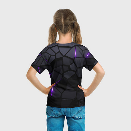 Детская футболка Infiniti - плиты с эффектом свечения / 3D-принт – фото 6