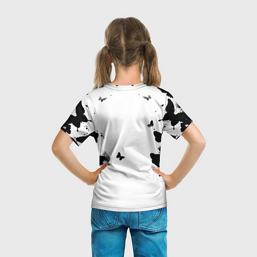 Детская футболка 30 Second to mars buterfly / 3D-принт – фото 6