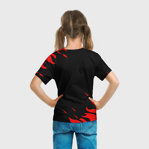 Детская футболка Герф россия красный огонь / 3D-принт – фото 6