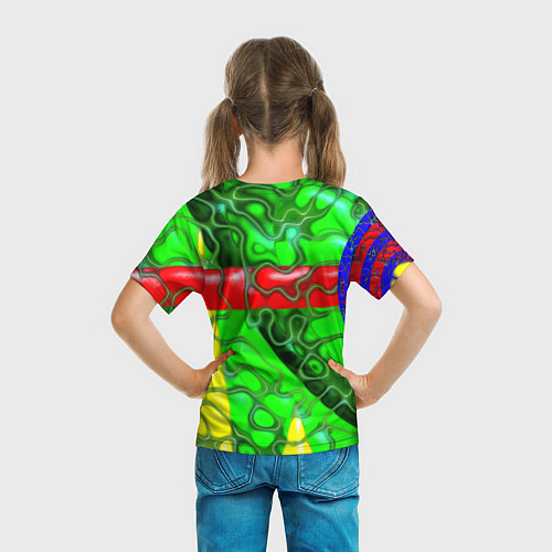 Детская футболка Кожаный рельеф / 3D-принт – фото 6
