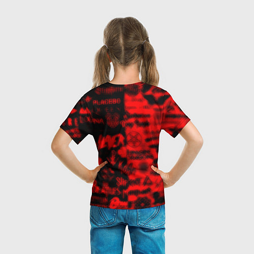 Детская футболка Rolling Stones logo групп / 3D-принт – фото 6