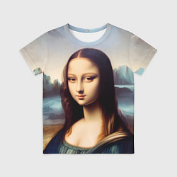 Футболка детская Нейросеть - азиатская Мона Лиза, цвет: 3D-принт