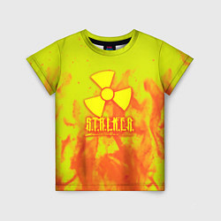 Футболка детская Stalker yellow flame, цвет: 3D-принт