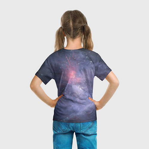 Детская футболка Космические брызги / 3D-принт – фото 6
