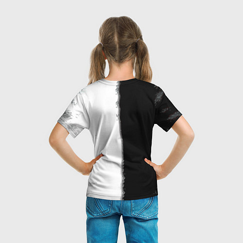 Детская футболка Dayz черно белый ужас / 3D-принт – фото 6