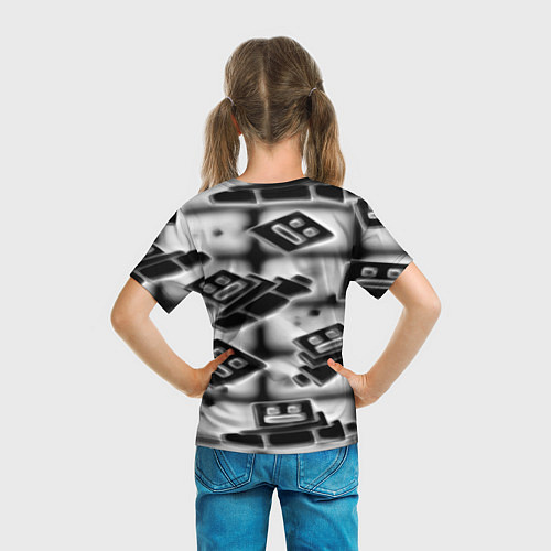 Детская футболка Geometry dash gamer / 3D-принт – фото 6