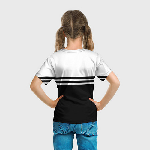 Детская футболка Ливерпуль - черно-белый / 3D-принт – фото 6