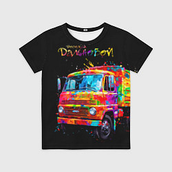 Футболка детская Весёлый дальнобой, цвет: 3D-принт