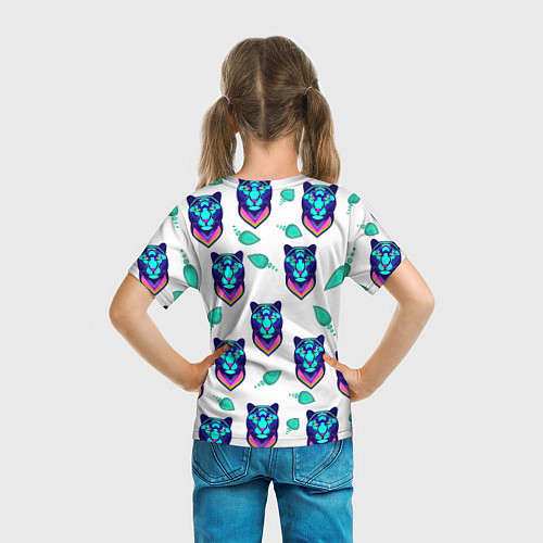 Детская футболка Пантера и капля / 3D-принт – фото 6