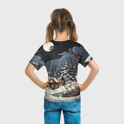 Детская футболка Волшебство новогодней ночи / 3D-принт – фото 6