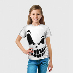 Футболка детская The ghost is smiling, цвет: 3D-принт — фото 2