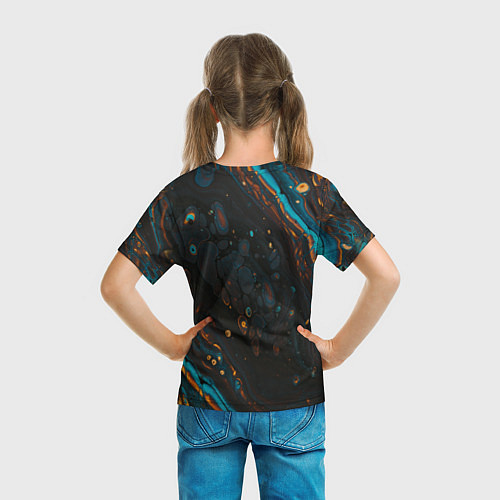 Детская футболка Разводы на нефтяной луже / 3D-принт – фото 6