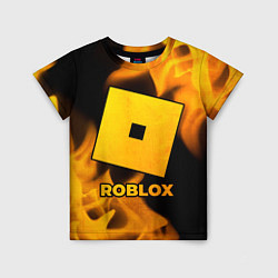Футболка детская Roblox - gold gradient, цвет: 3D-принт