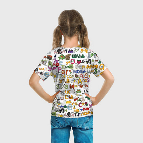 Детская футболка Много ребусов / 3D-принт – фото 6