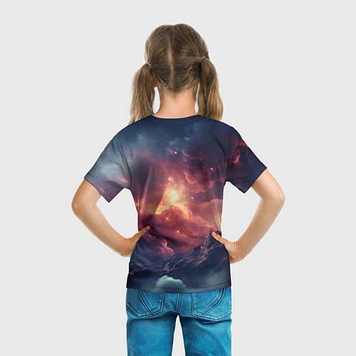 Детская футболка Космические облака / 3D-принт – фото 6