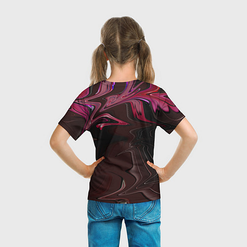Детская футболка Шоколадный расплав и желе / 3D-принт – фото 6