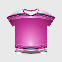 Футболка детская Розовый выпуклый фон, цвет: 3D-принт