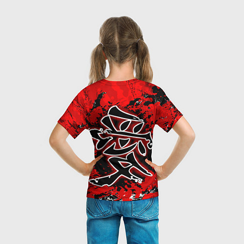 Детская футболка Иероглиф любовь / 3D-принт – фото 6