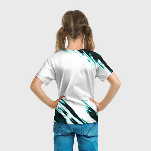 Детская футболка Cyberpunk2077 stripes / 3D-принт – фото 6