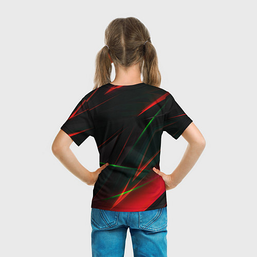 Детская футболка Текстуры хрусталь / 3D-принт – фото 6