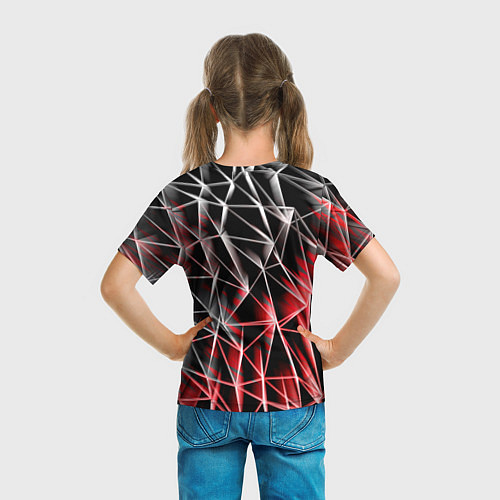 Детская футболка Текстуры сетка / 3D-принт – фото 6