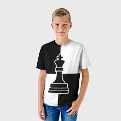 Футболка детская Шахматы - ферзь, цвет: 3D-принт — фото 2
