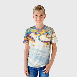 Футболка детская Магия масляного отражения, цвет: 3D-принт — фото 2