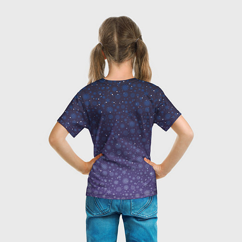 Детская футболка Дракончик и снежинки / 3D-принт – фото 6