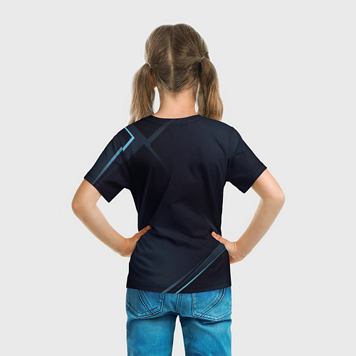 Детская футболка Лайла в ромбе / 3D-принт – фото 6