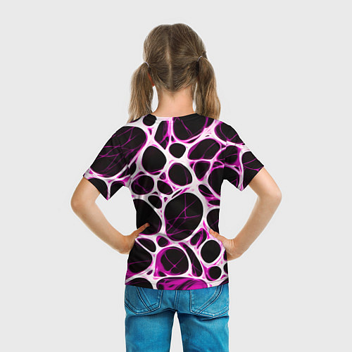 Детская футболка Розовая морская волна / 3D-принт – фото 6